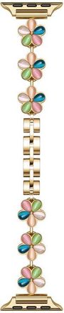 Posh Tech June Flower Bracelet Apple Watch Watchband in Gold Multi at Nordstrom, Size 38