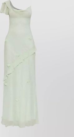 Self Portrait floral appliqu&eacute; maxi dress