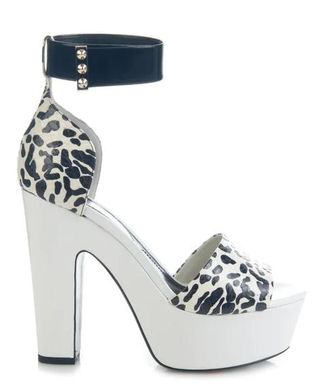 Nicholas Kirkwood Animal-print snakeskin platform sandals Size 36