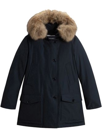 Woolrich Black Arctic Detachable Fur Down Parka