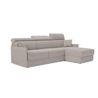 Divani.Store Sof&aacute; esquinero convertible impermeable 232 cm izquierdo gris