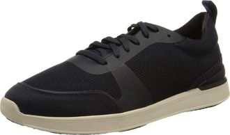 Clarks Mens Lt Lace Trainers, Navy Knit, 39.5 EU
