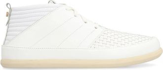 Volta Mid-top Leren Sneakers - Heren - Sneakers - Wit - 40 EU - Leer - Schoenen