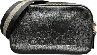 Coach Pre-owned Cross Body Bags, female, Black, Size: ONE SIZE Pre-owned Leather Shoulder Bag