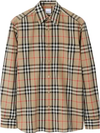 Burberry Vintage Check Pattern Shirt, Size Small