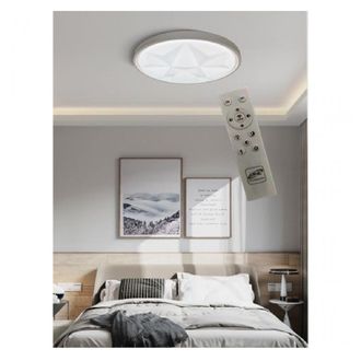 Trade Shop Trade Shop Traesio - Trade Shop - Plafoniera Smart Diamond Led 60w Dimmerabile Moderno Tondo Luce 6500k 4000k
