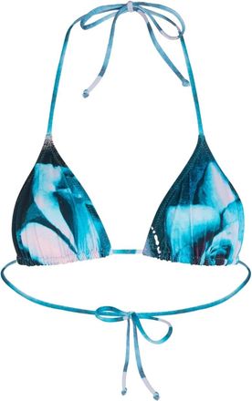Jean Paul Gaultier Bikinitop met print - Blauw