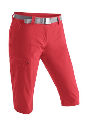 Maier Sports Caprihose MAIER SPORTS Inara slim 3/4, Damen, Gr. 48, Normalgr&ouml;ssen, rot (hellrot), 90% Polyamid, 10% Elasthan, Hosen Caprihose, Damen Wanderhose, atm