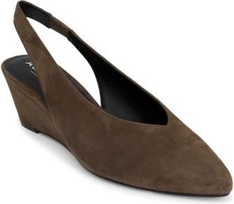 Aerosoles Carmenza Suede Slingback Pump in Fango at Nordstrom, Size 7