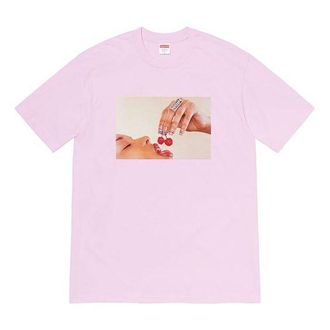 SUPREME SS20 Week 1 Cherries Tee Cherry Short Sleeve Unisex Purple SUP-SS20-284