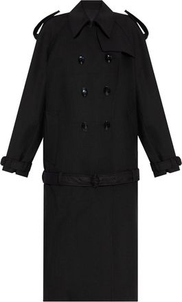 Givenchy Double-Breasted Coat - Womens - Virgin Wool/Elastane/Viscose/Polyester