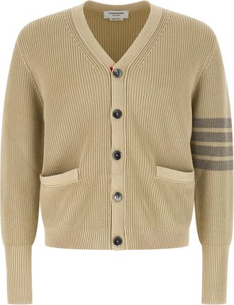 Thom Browne Garment Dye Maglioni Beige-Uomo