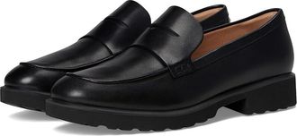 Cole Haan Gwendolyn Penny Loafers Womens Shoes Black Leather : 9.5 B - Medium