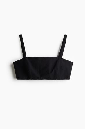 H&M Crop-Top - Schwarz