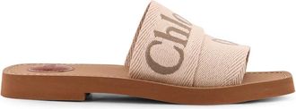 Chlo&eacute; Woody Sandalen - Dames - Sandalen - Beige - 36 EU - Linnen - Schoenen