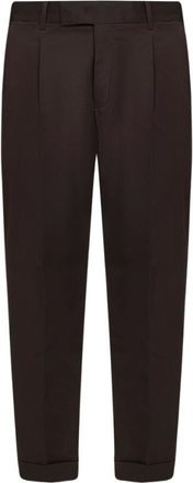 Pantaloni Torino Brown Classic Tailored Trousers