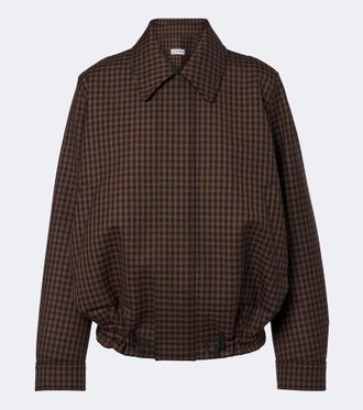 Loewe Chaqueta de lana a cuadros