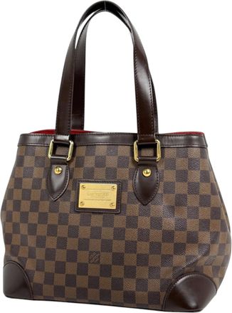 Louis Vuitton Brown Damier Canvas Shoulder Bag Tote Bag (Pre-Owned)