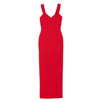 Solace London Maxi-jurk met V-hals - Dames - Maxi kleedjes - Rood - XS - Kleedjes