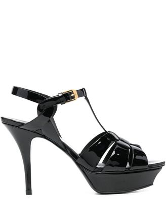 Saint Laurent Tribute 115mm sandals - Black