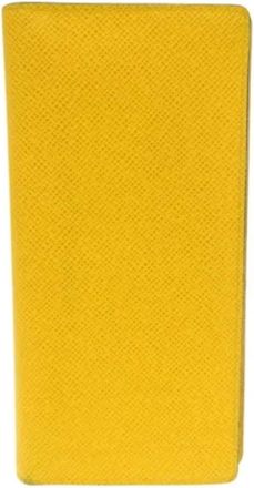 Louis Vuitton Pre-owned Wallets, male, Yellow, Size: ONE SIZE Pre-owned Long wallet (bi-fold)