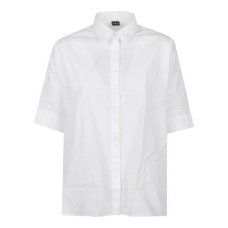 Fay Shirts, female, White, Size: XS Short-sleeve Shirt