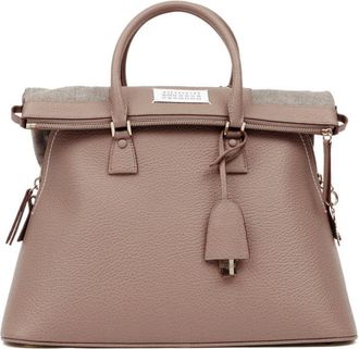 Maison Margiela micro 5AC Classique tote bag - unisex - Calf Leather - OS - Neutrals