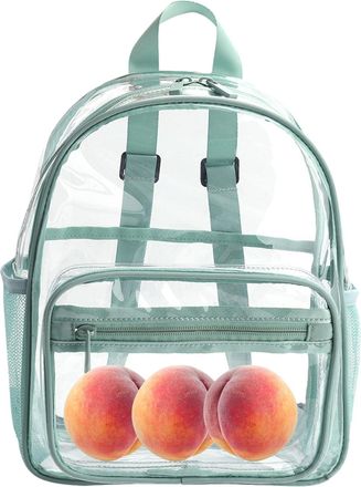 Generic Kindergarten Clear Backpack - Transparent School Bag, Lightweight See Through Bookbag, Multi-Compartment Storage Pack | Cute Rucksack for Elementary S
