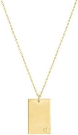 Set & Stones Goldie Horoscope Necklace in Gold /Taurus at Nordstrom, Size 20