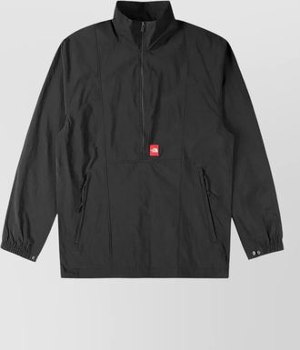 The North Face nylon jacket logo patch high collar