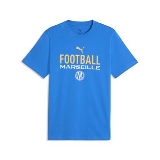 Puma T-shirt ftblCulture dellOlympique de Marseille da uomo, Accessori, Blu, 3XL