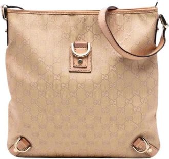 Gucci Pre-owned The Abbey Crossbody Bag - Dames - Vintage Schoudertas - Beige - ONE Size - Vintage