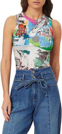 Scotch & Soda x Basquiat Print Rib Tank in Basquiat Unbreakable at Nordstrom, Size X-Large