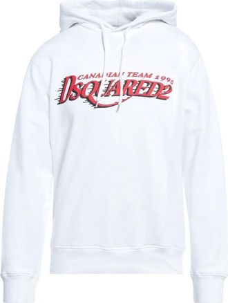Dsquared2 DSquared2 Heren Canadees Team Logo Cool Fit Hoodie (Wit)