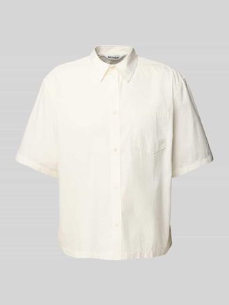 Weekday Freizeithemd mit Knopfleiste Modell Franco in Offwhite, Gr&ouml;&szlig;e M