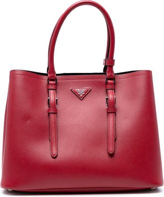 Prada Pre-owned Prada Medium Saffiano Cuir Double Handle Satchel HWUAQ43Y3X8RHBVO