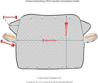 OEM Funda Parabrisas Magn&eacute;tica Cristal Parabrisas, Cubierta Plegable Cubierta Espejo Retrovisor, Universal Heladas, Rayos Lluvia Solar (116160cm)