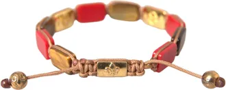 Nialaya CZ Tiger Eye 925 Men Mens Bracelet