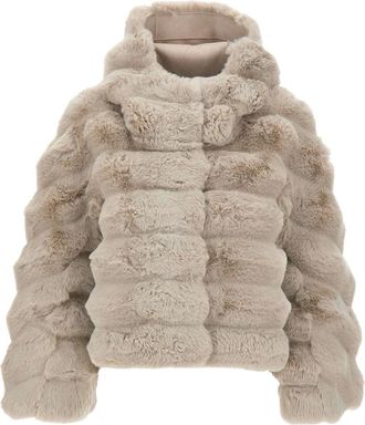 Roberto Ricci Design Court K Hood Coat - Dames - Jassen - Beige - Maat: XS Poliester