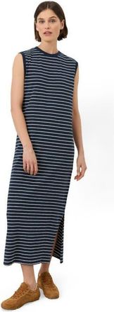 Pact Organic Cotton Soft-Slub Essential Muscle Tee Maxi Dress in Saranac Stripe at Nordstrom, Size Xx-Large