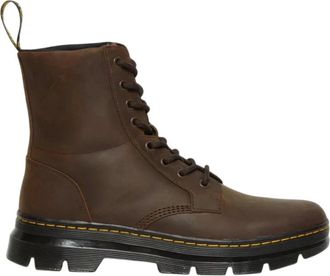 Dr. Martens Donkerbruine Leren Gevechtslaarzen - Heren - Veterlaarzen - Bruin - 40 EU - Schoenen