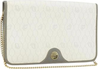 Dior Pre-owned Clutches, female, White, Size: ONE SIZE Pre-owned Vintage Shoulder Bag
