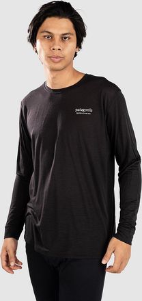 Patagonia Cap Cool Merino Blend Graphic Funktionsshirt blau