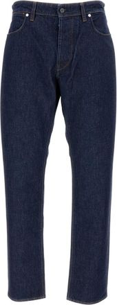 Stone Island Blue Straight Mid Rise Jeans