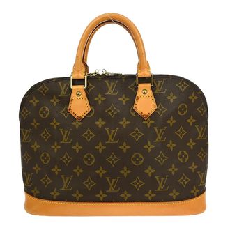 Louis Vuitton Alma Handbag Monogram Canvas Brown Canvas Handbag (Pre-Owned)