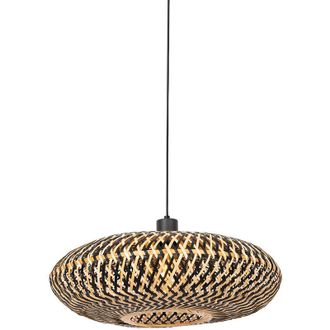 QAZQA Oriental Pendant Light Black Bamboo 50 cm - Ostrava