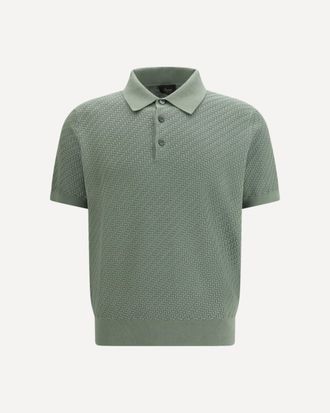 Brioni Polo Shirt with woven pattern Male 52