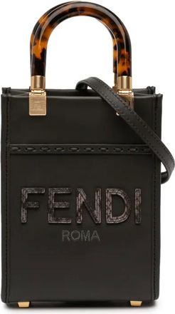 Fendi Borsa tote Mini Sunshine Shopper Mini 2010-2025 - Nero