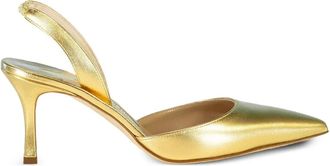 Manolo Blahnik 70mm Carolyne pumps - Goud
