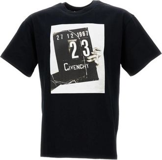Givenchy T-shirt met grafische print - Heren - T-shirts - Zwart - M - Katoen - Tops